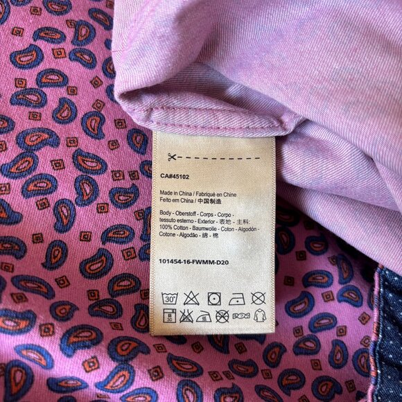 Scotch & Soda Amsterdam Cotton Paisley Button-Up Shirt - S/M - Picture 9 of 12